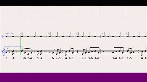 Counting notes in 4/4 time with rests: Whole, half, quarter, eighth ...