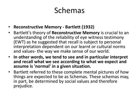 Image result for Schema Reconstructive Memory