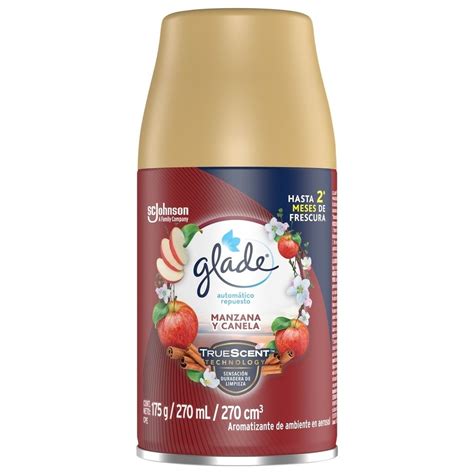 Glade Aromatizante Automático en Aerosol Repuesto Manzana y Canela 175 ...