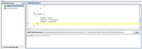 JMeter JSON Extractor 的图像结果