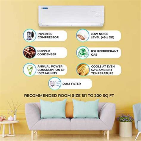 Blue Star 2 Ton 5 Star Inverter Split AC (Copper, 2020 Model, AC ...