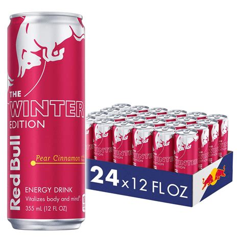 Red Bull Winter Edition Pear Cinnamon Energy Drink. 12 Fl Oz, 24 Cans ...