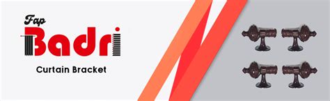 Buy FAPBADRI 1 Pair of Curtain Bracket with Heavy Support for Window ...