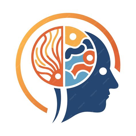 Download neuro design with human head minimalist logo vector eps file ...