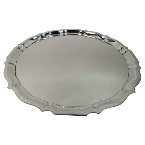 Very Large Art Deco Period Solid Sterling Silver Serving Platter/Tray ...