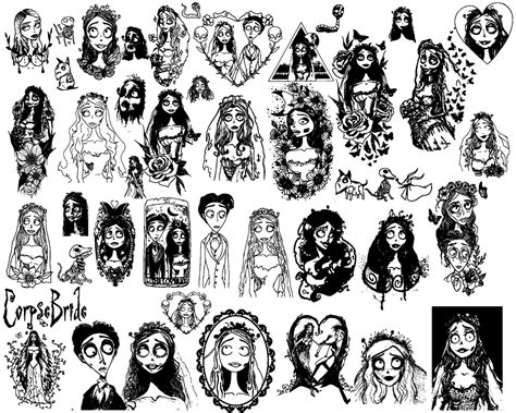 Image result for Corpse Bride Silhouette Tim Burton