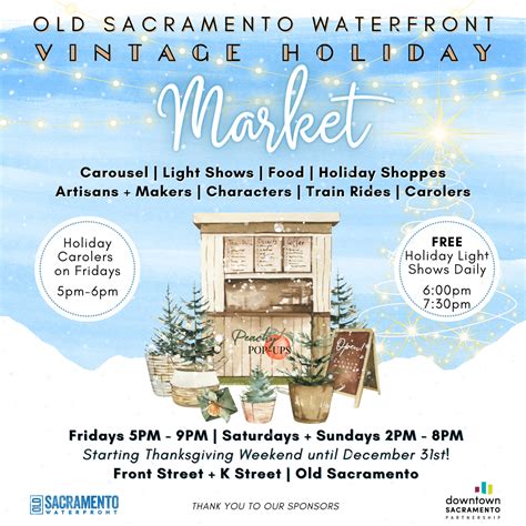 Old Sacramento Waterfront Vintage Holiday Market, Peachy Popups at Old ...