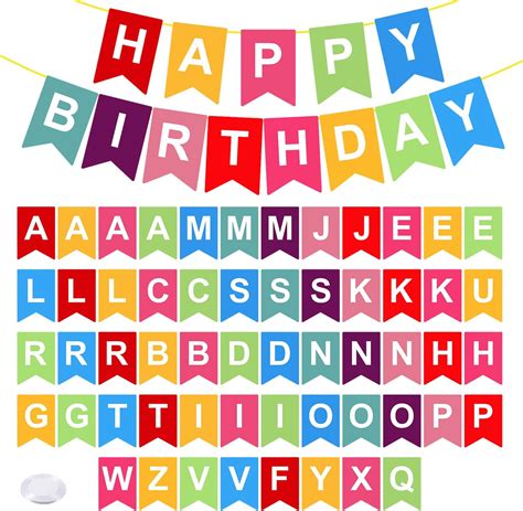 Party Propz Customized Birthday Banner - 1pc Happy Birthday Banner ...
