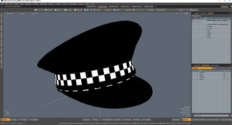 3D British Police Force Peaked Cap | 3D Molier International