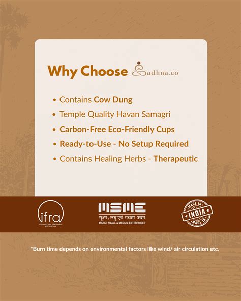 Sandalwood Havan Cup - Low Smoke - Sadhan.co – Sadhna.co™
