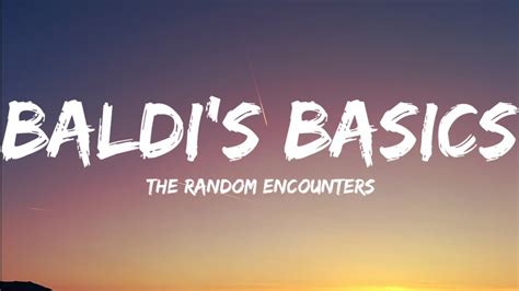 Image result for Baldi Basics Random Encounters