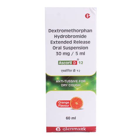 Ascoril D 12 Orange Flavour Suspension 60 ml Price, Uses, Side Effects ...