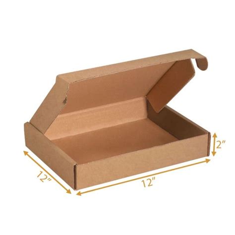Kraft Mailer Box - 12x12x2 | Mailer Box With Inserts