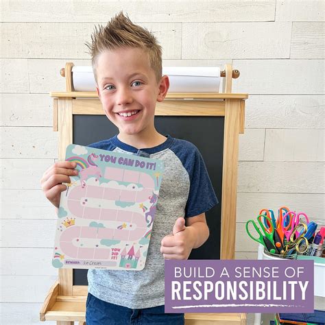 Hadley Designs Magnetic Unicorn Reward Chart for Kids - Promotes India ...