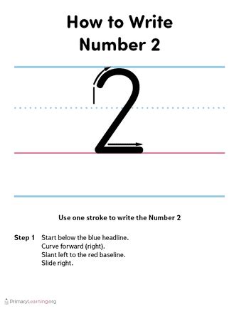 Image result for Write Number 2