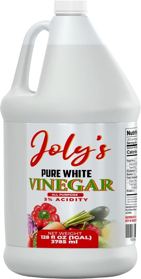 Amazon.com : Heinzs All Natural Distilled White Vinegar, 5% Acidity, 1 ...