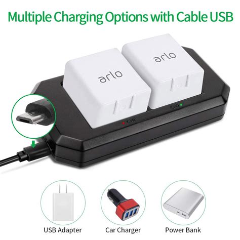 Arlo Pro Battery Charger 2 Port Charging Station with UK Plug – Morpilot