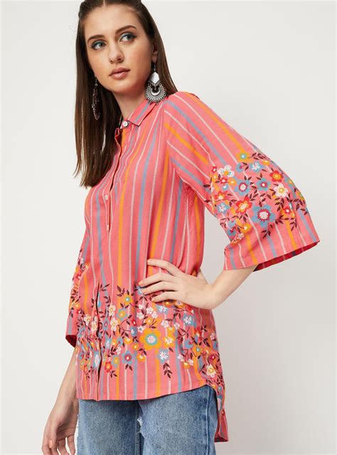 Buy Women Printed High-Low Hem Tunic Online at just Rs. 799.0 ...