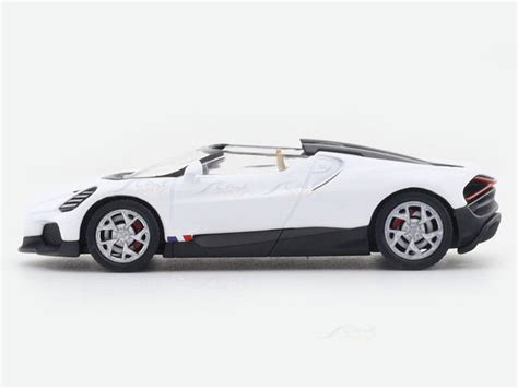 Bugatti Mistral white 1:64 PosterCars licensed diecast scale model car ...