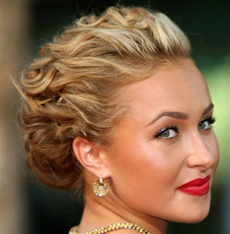 hairstyles popular 2012: Formal Prom Curly Updo Hairstyle Pictures