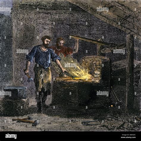 Blacksmith 1800s hi-res stock photography and images - Alamy