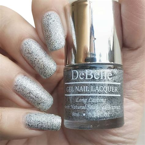 Buy DEBELLE GEL NAIL LACQUER SIRIUS CHAMPAGNE GOLD WITH SILVER GLITTER ...