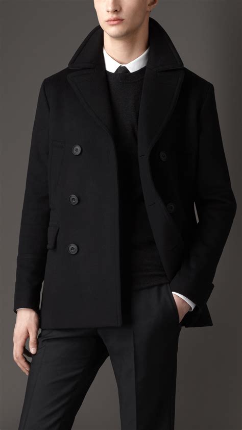 Virgin Wool Cashmere Pea Coat | Peacoat outfit, Mens outfits, Peacoat men