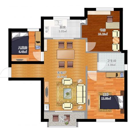 40平方米现代简约单身公寓客厅装修效果图_设计案例_太平洋家居网高清图库