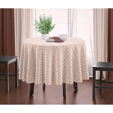 Buy Griiham 4 Seater Elegant Floral Embroidered Round Table Cloth Size ...