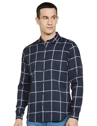 KETCH Mens Full Sleeve Slim Fit Shirt : Amazon.in: Clothing & Accessories