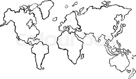 Map of Whole World without Color 的图像结果