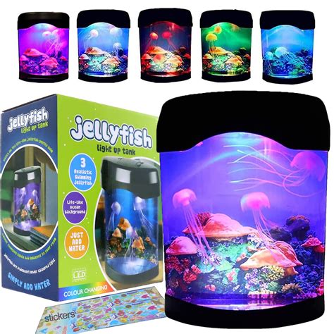 Toycol LED Jellyfish Lamp USB Jellyfish Lamp Electric Aquarium Tank ...