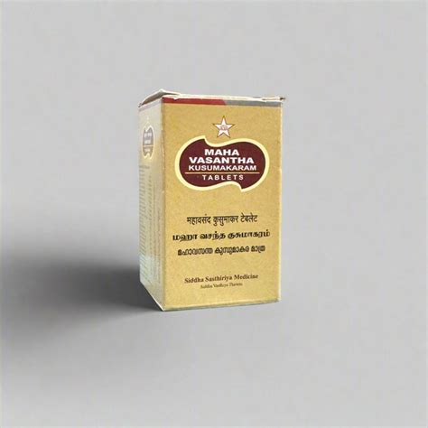 Skm Siddha | Maha Vasantha Kusumakaram 20 Tablet – Jothi Herbals