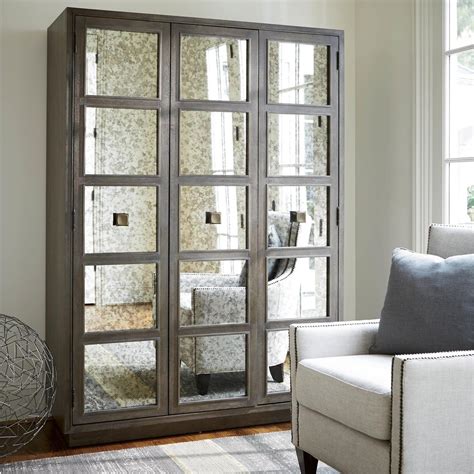 Playlist Antique Mirrored Armoire Wardrobe | Zin Home