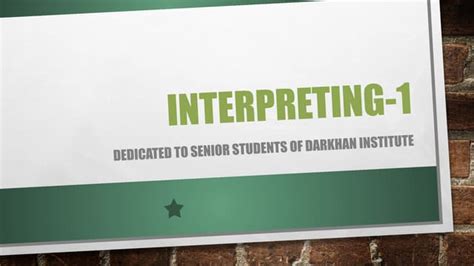 Image result for Example of Interpreting