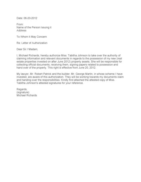 Image result for Authorization Letter Example