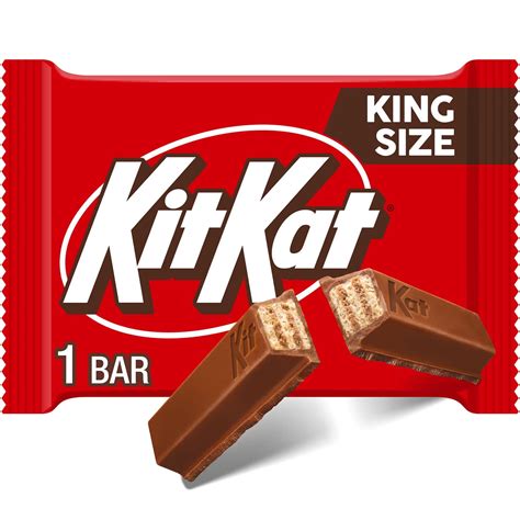 Kit Kat Milk Chocolate Wafer King Size Candy, Bar 3 oz(2 Packs ...