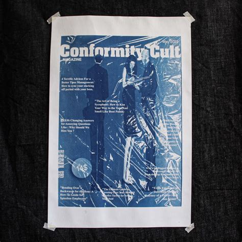 A Take on the Lives of White-Collar Workers: "Conformity Cult" (35x50 ...