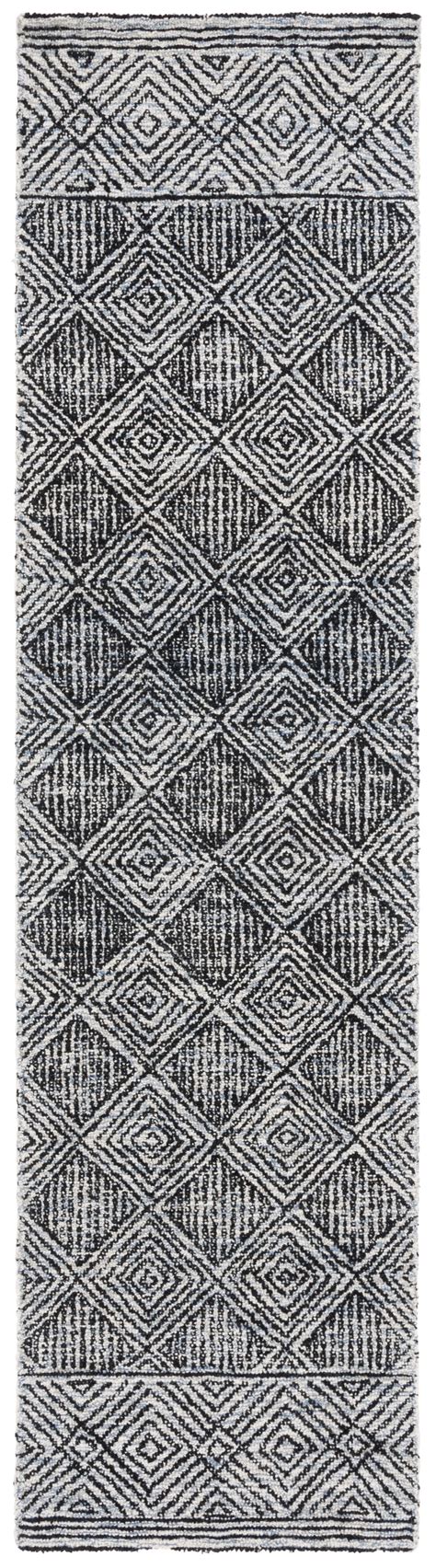 SAFAVIEH Ebony Addie Floral Runner Rug, Charcoal/Ivory, 2'3" x 9 ...