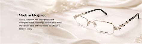 Black Silver Diamond Transparent Rimless Rectangle Eyewear| Pinelli Ed ...