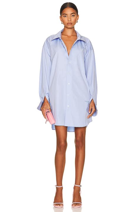 Alexander Wang Oversized Shirt Dress in Oxford | FWRD