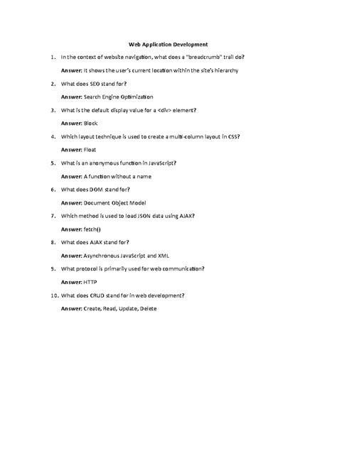 WAD set3 - Wad mcqs - Web Application Development In the context of ...