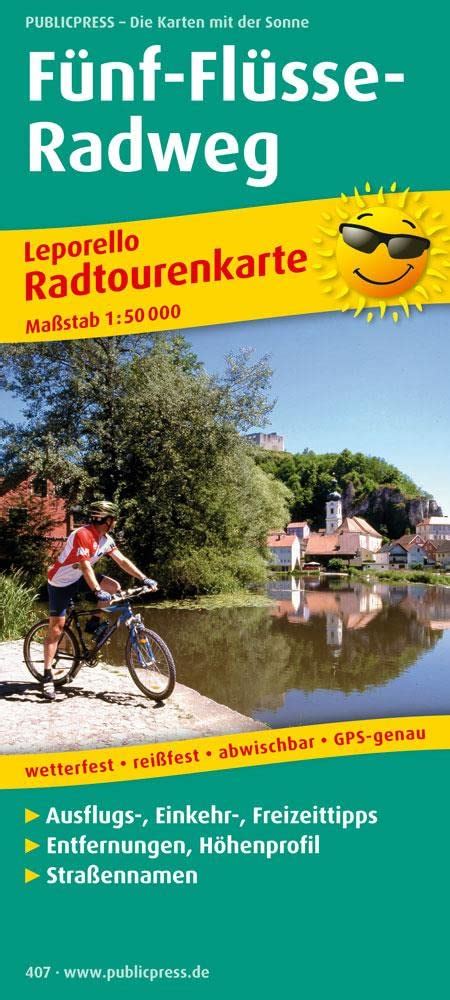 Buy Five Rivers Cycle Route, cycle tour map 1:50,000 Book Online at Low ...