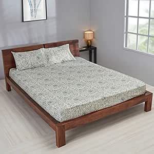 Buy Chumbak Gond Animals Double Bed Sheet with Pair of Pillow Cover ...