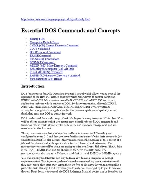Image result for Advanced DOS Commands