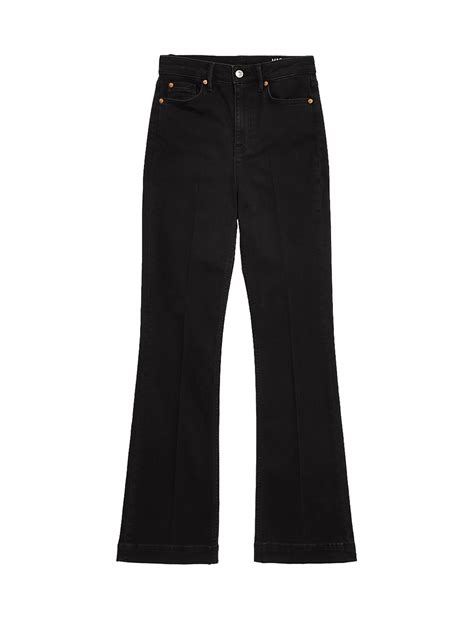 Buy High Waisted Crease Front Slim Flare Jeans at Marks & Spencer