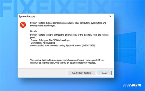 System Restore Not Working Fix 的图像结果