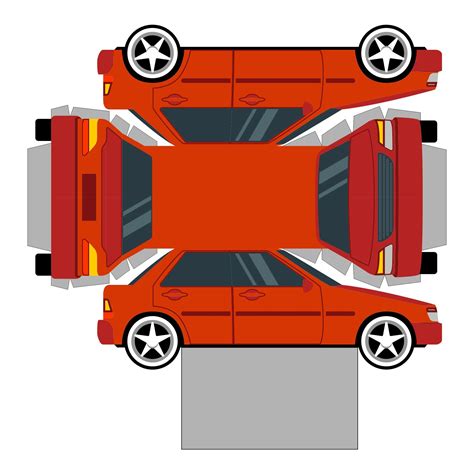 8 best printable 3d cars paper crafts templates – Artofit