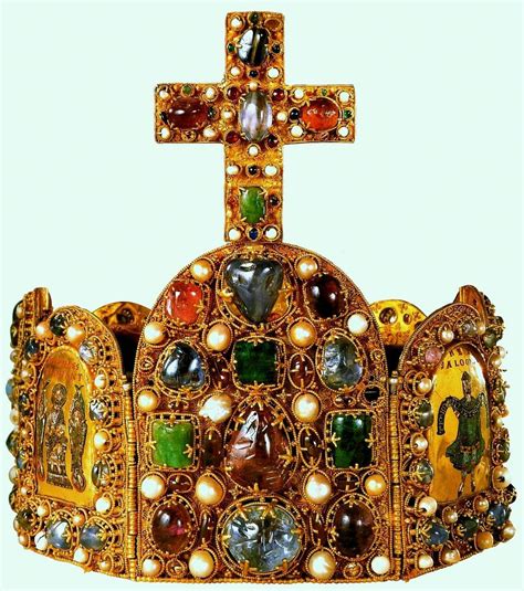 The crown of Charlemagne, crowned the first Holy Roman Emperor in 800 ...