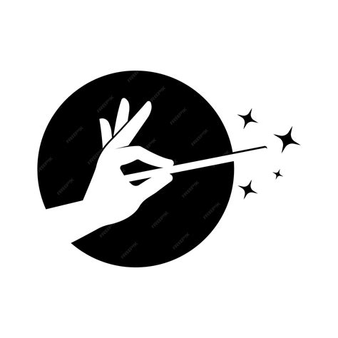 Premium Vector | Magic wand icon logo vector template